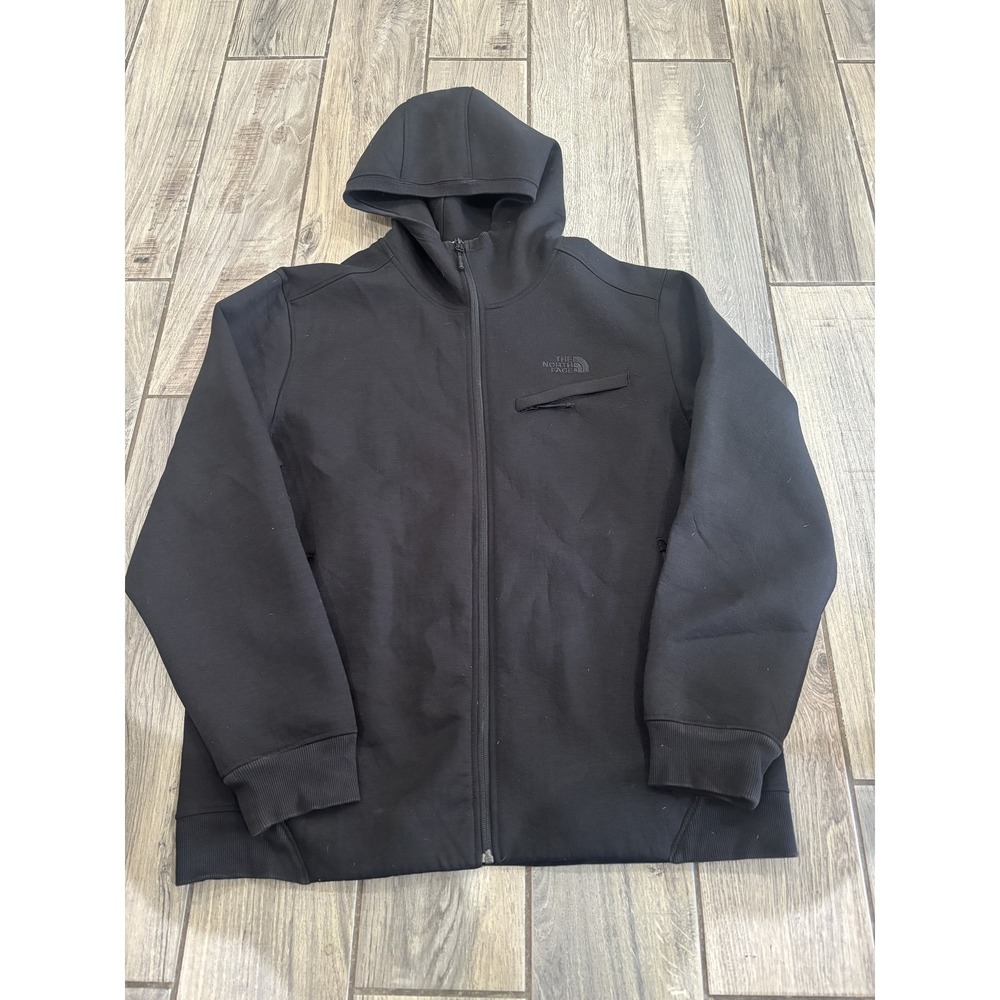 The North Face Men's Full Zip Hoodie Black XL Activewear Sweatshirt Jacket